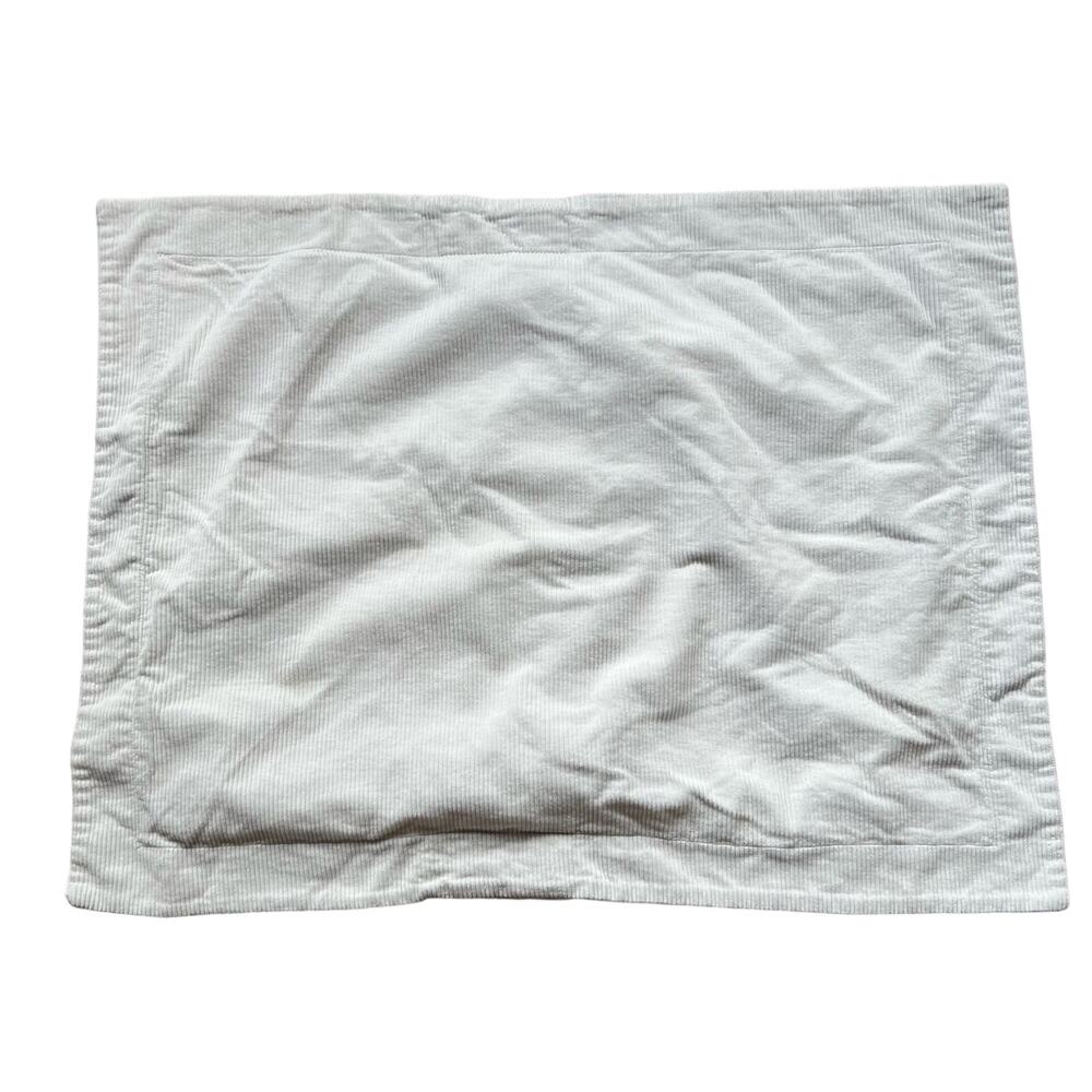 Ralph Lauren Corderoy Cottom Sham Decorative Pillow Cover 22"X29” Off-White